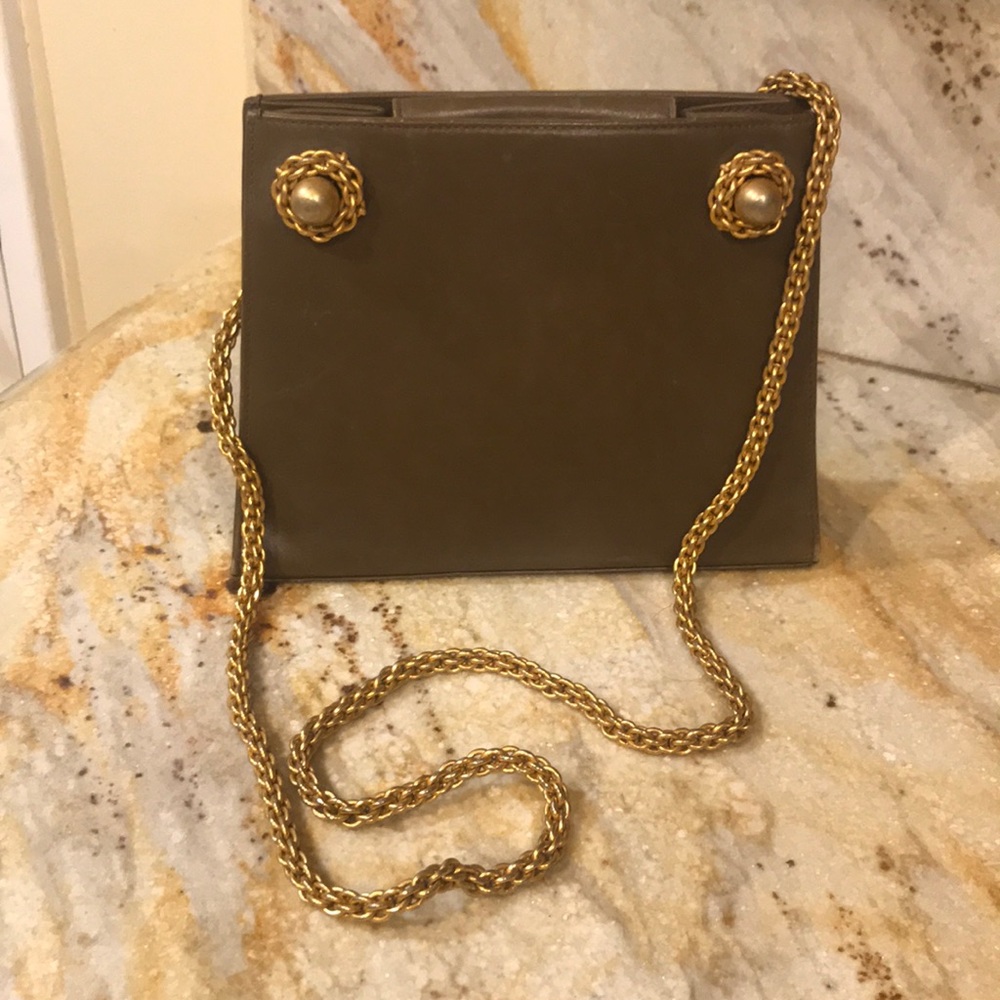 Vintage Paloma Picasso shoulder bag w/ Gold Chain.